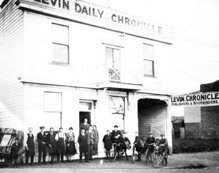 Levin Daily Chronicle building and workers