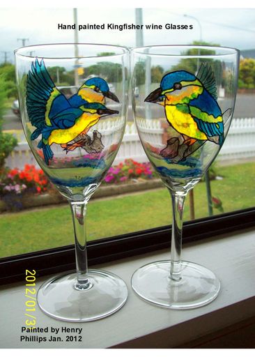 King Fisher wine glasses