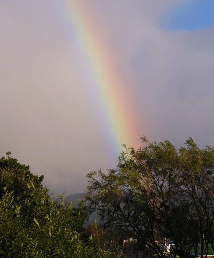 rainbow over Levin