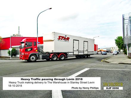 Heavy Truck making delivery to The Warehouse in Stanley Street Levin 18-10-2018 - Resource cover image