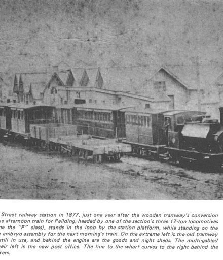 Foxton Railway Station, 1877