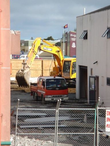 looking towards the new Salvation Army church