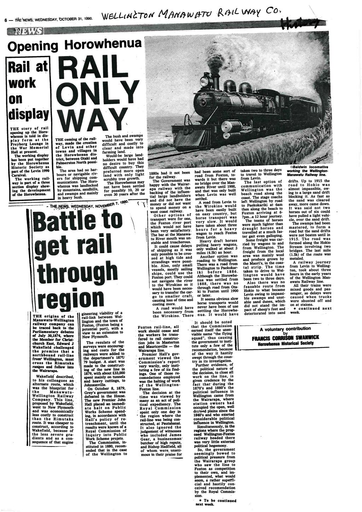 Battle to Get Rail Through Region