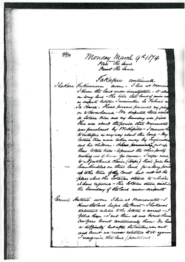 Otaki Maori Land Court Minutebook 2 - 9 March 1874 - Resource cover image