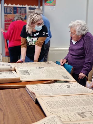 Libraries Horowhenua outreach to the Levin Baptist Adult Day Centre