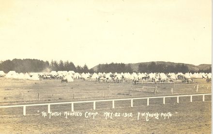 Foxton Mounted Camp at Racecourse, 1912 - Resource cover image