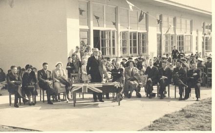 Foxton Beach School opening, 1951