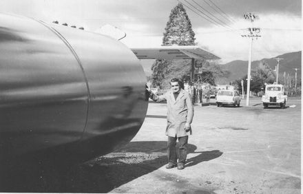 Brian Rosanoski at his Mobil Service Station - P.B. Motors