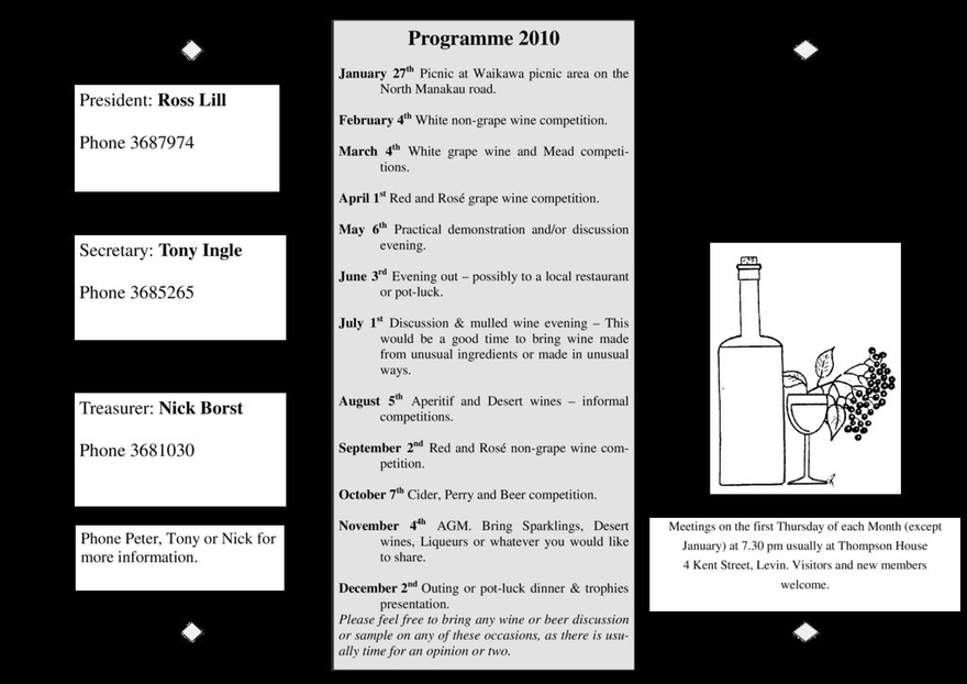 Levin Winemakers and Brewers Club 2010 - Resource cover image