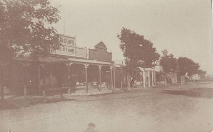 Early street scene in unidentified town