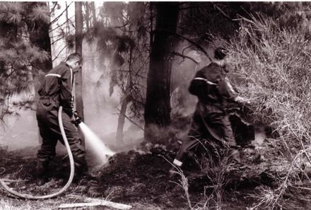 Fire Brigade at Forest Fire, 1995 - Resource cover image