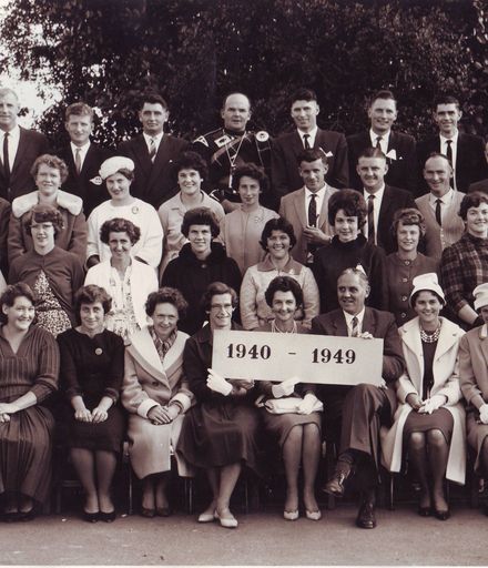 Pupils of 1940-49 at Shannon School 75th Jubilee (outdoor), 1964