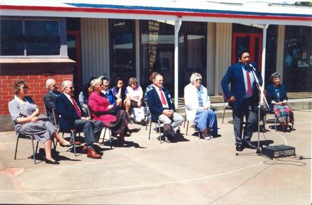 Mr Matthew Matamua speaking at official opening of the reunion