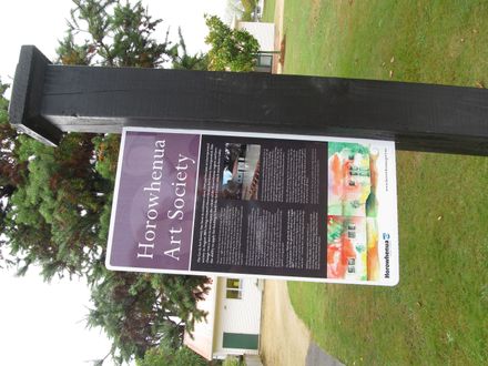 Sign outside Horowhenua Art Centre, Levin