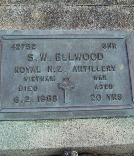 Stuart William ELLWOOD plaque