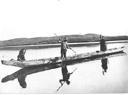 Hamaria canoe on Lake Horowhenua