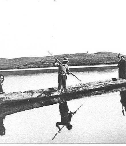 Hamaria canoe on Lake Horowhenua