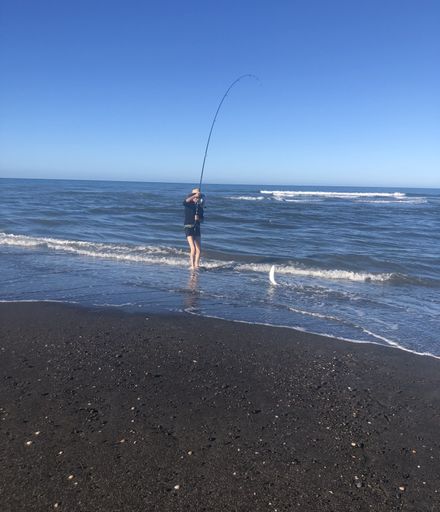 Fishing at Waitārere Beach - #CaptureYourHorowhenua