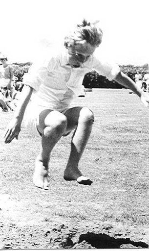 Unidentified Boy Jumping