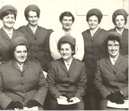 Levin Red Cross members (8) receive certificates, 1969