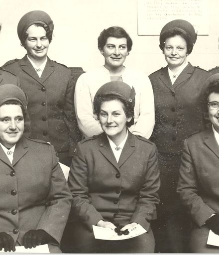 Levin Red Cross members (8) receive certificates, 1969