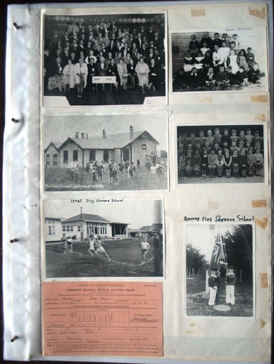 Page 3 - Shannon School - 6 b/w photos & 1 leaving card
