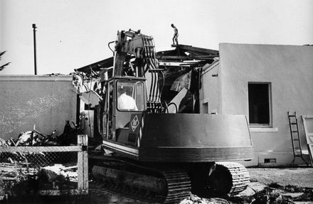 Demolition of Foxton Post Office, 1980's
