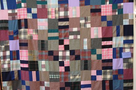 Wool suiting quilt