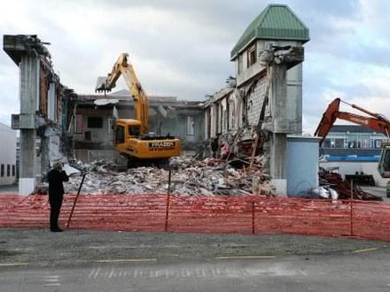 well the demolishing begins