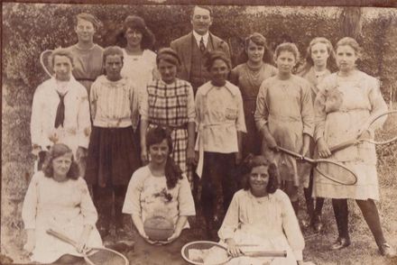Foxton State School, Std 6 girls, 1921