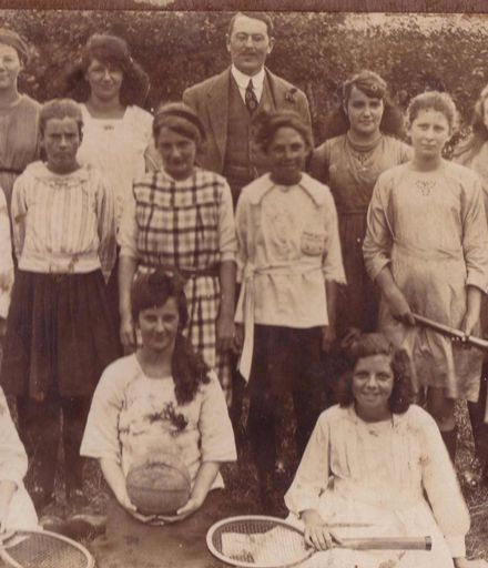 Foxton State School, Std 6 girls, 1921