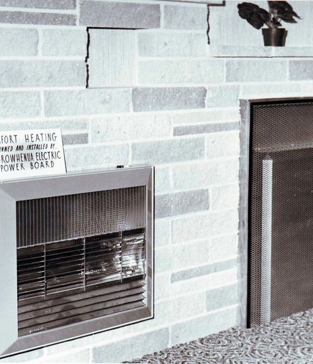 2 wall-mounted heating units, Electricity Exhibition 1972