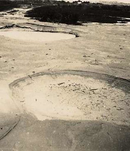 Earthquake Holes at Foxton Beach