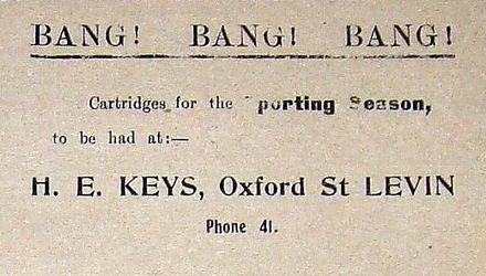 1916 06 May Keys cartridges sale Levin - Resource cover image