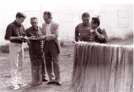 Shimousa Visitors at the Flax Stripper Museum, 1995