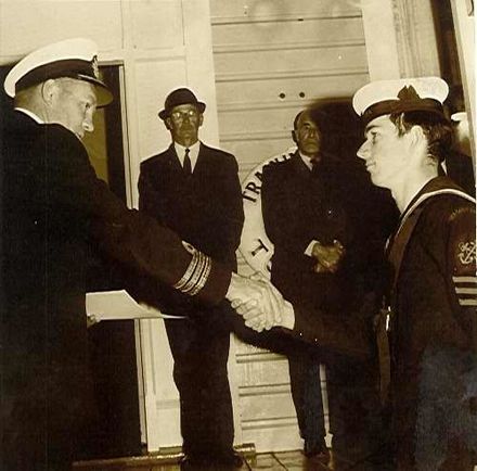 Commander Lawry and Cadet Gray, 1969