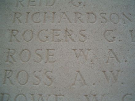 William Austin ROSE memorial