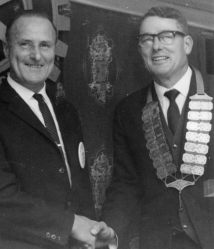 Change of Presidents, Levin Rotary Club, 1969