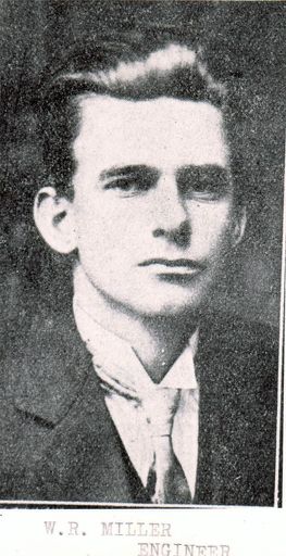 Mr W.R. Miller (engineer), one of the seven tunnel victims, 1922