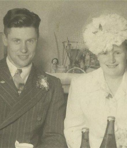 Gordon and Shirley on their wedding day