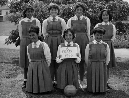 Foxton School A Netball Team 1963