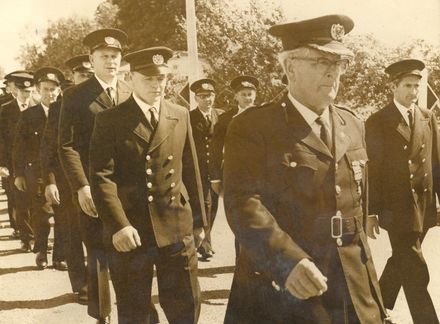 Shannon Volunteer Fire Brigadesmen marching