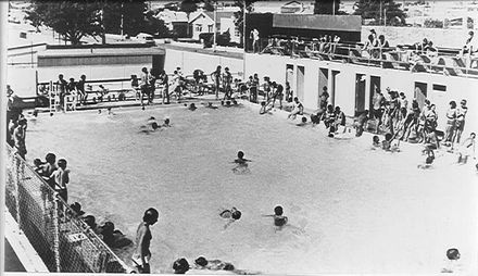 Swimming Pool, Levin, early 1970's