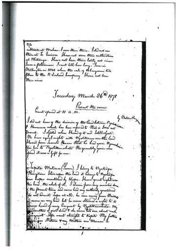Otaki Maori Landcourt Minutebook - 26 March 1878.