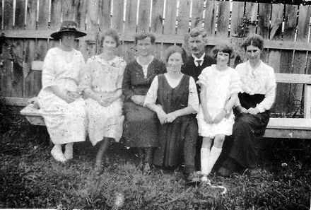 Miss Eason and Brown family