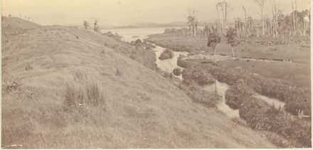 Hokio Stream and Lake Horowhenua, c.1900