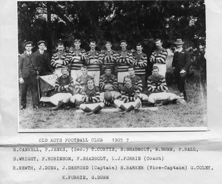 Foxton Old Boys Rugby Team 1905?