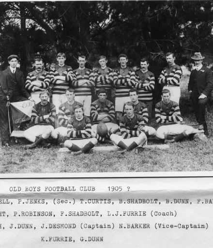 Foxton Old Boys Rugby Team 1905?