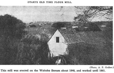 The old Four Mill at Otaki 1848