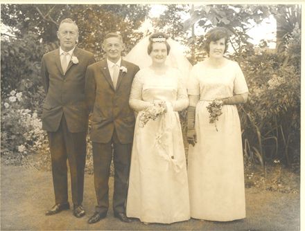 Wedding party - Shirley Duff (nee Collins), 1967